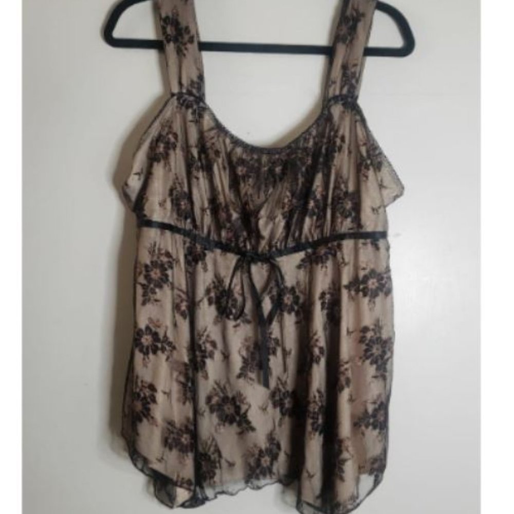 Lane Bryant Lace Babydoll Tank Sz18